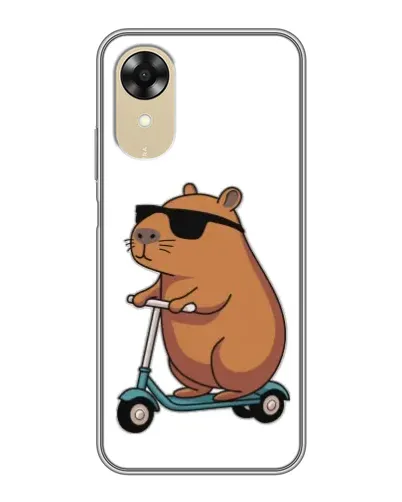 Чехол для OPPO A17k с картинкой «Капибара на самокате» Чехол для OPPO A17k с картинкой «Капибара на самокате»