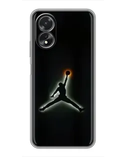 Чохол для OPPO A18 з картинкою «Jordan Gradient Logo»