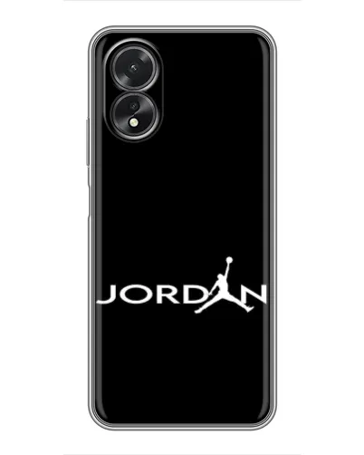 Чехол для OPPO A18 с картинкой «Jordan White Logo»