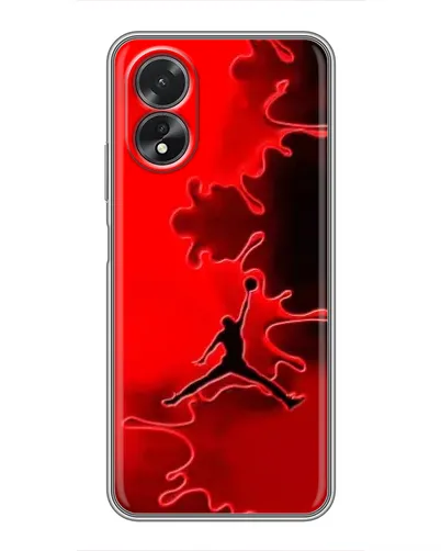 Чехол для OPPO A18 с картинкой «Jordan Red Smoke»