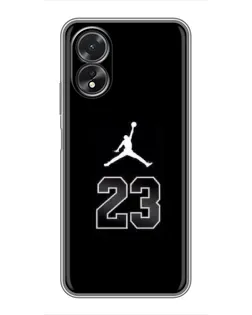 Чехол для OPPO A18 с картинкой «Jordan Flight 23»