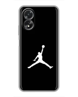 Чехол для OPPO A18 с картинкой «Jordan Silhouette»