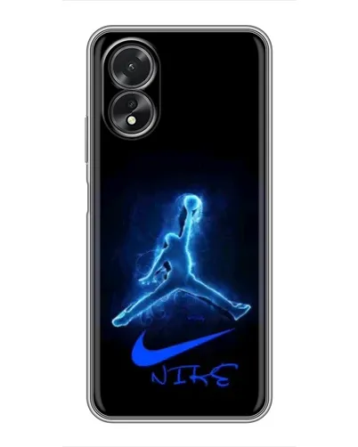 Чехол для OPPO A18 с картинкой «Jordan Neon Blue»