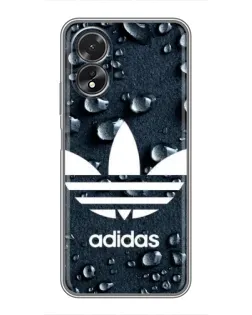 Чохол для OPPO A18 з картинкою «Adidas Trefoil Blue»