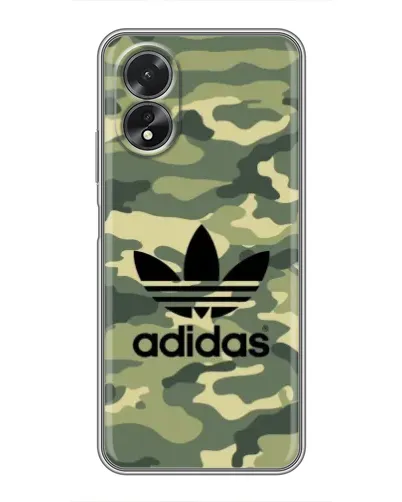 Чохол для OPPO A18 з картинкою «Мілітарі стиль Adidas»