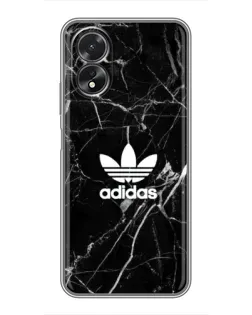 Чохол для OPPO A18 з картинкою «Білий мармур Adidas»
