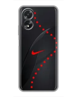 Чохол для OPPO A18 з картинкою «Абстрактний дизайн Nike»