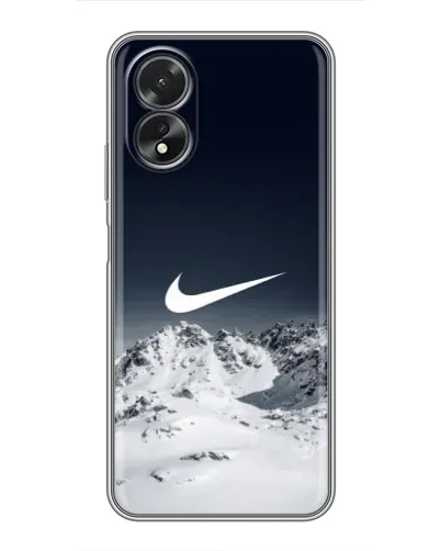 Чохол для OPPO A18 з картинкою «Nike — зимові гори» Чохол для OPPO A18 з картинкою «Nike — зимові гори»