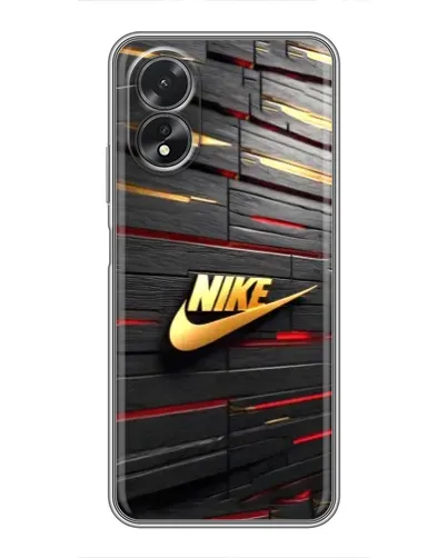 Чохол для OPPO A18 з картинкою «Золотий Nike на металі» Чохол для OPPO A18 з картинкою «Золотий Nike на металі»