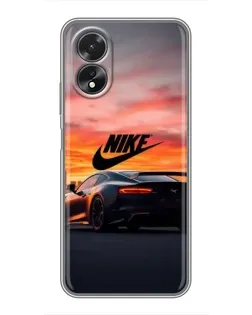 Чохол для OPPO A18 з картинкою «Nike та суперкар»