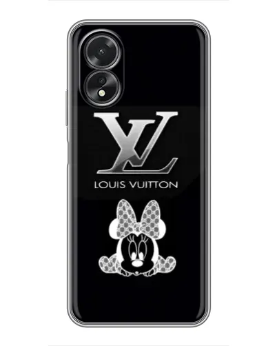 Чехол для OPPO A18 с картинкой «LV и Минни Маус»