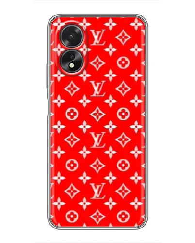 Чехол для OPPO A18 с картинкой «Яркий паттерн LV»