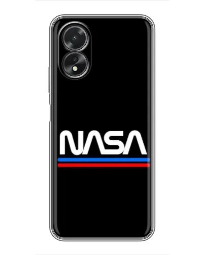Чохол для OPPO A18 з картинкою «NASA — класика Red Blue» Чохол для OPPO A18 з картинкою «NASA — класика Red Blue»
