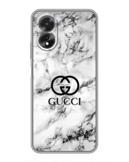 Чохол для OPPO A18 з картинкою «Gucci — мармуровий шик» Чохол для OPPO A18 з картинкою «Gucci — мармуровий шик»
