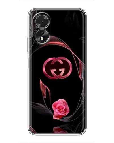 Чехол для OPPO A18 с картинкой «Gucci — неоновая роза»