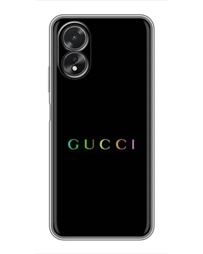 Чехол для OPPO A18 с картинкой «Gucci — неоновый минимализм» Чехол для OPPO A18 с картинкой «Gucci — неоновый минимализм»