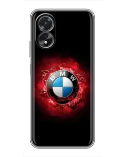 Чехол для OPPO A18 с картинкой «Логотип BMW — вспышка»