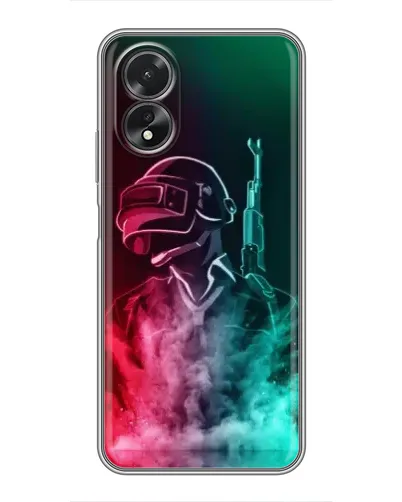 Чохол для OPPO A18 з картинкою «PUBG — вогняний воїн» Чохол для OPPO A18 з картинкою «PUBG — вогняний воїн»
