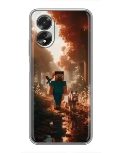 Чохол для OPPO A18 з картинкою «Стів у лісі» Чохол для OPPO A18 з картинкою «Стів у лісі»