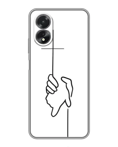 Чохол для OPPO A18 з картинкою «Рука тримає»