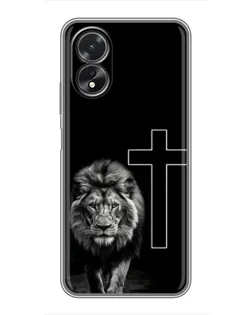 Чохол для OPPO A18 з картинкою «Лев та Хрест» Чохол для OPPO A18 з картинкою «Лев та Хрест»