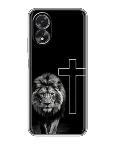 Чохол для OPPO A18 з картинкою «Лев та Хрест»