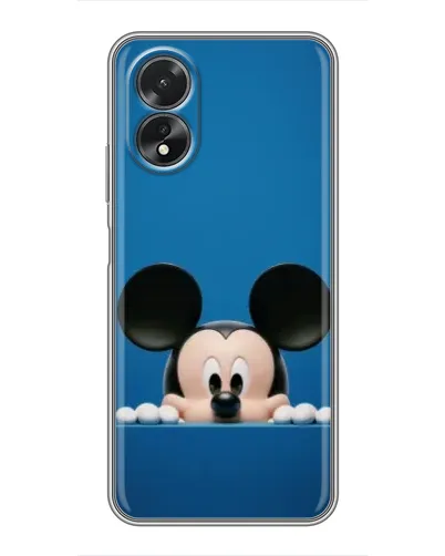 Чехол для OPPO A18 с картинкой «Микки выглядывает»