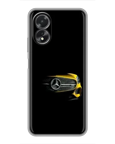 Чехол для OPPO A18 с картинкой «Mercedes — ретро стиль»