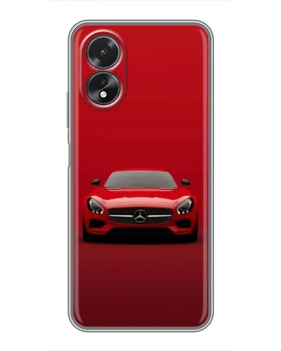 Чехол для OPPO A18 с картинкой «Красный Mercedes AMG»