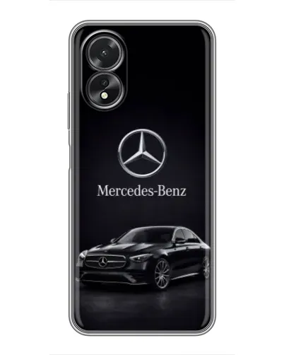 Чехол для OPPO A18 с картинкой «Mercedes — решетка радиатора»