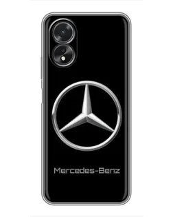 Чехол для OPPO A18 с картинкой «Mercedes Silver Logo»