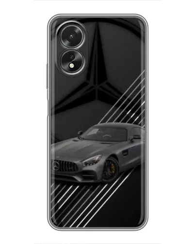 Чехол для OPPO A18 с картинкой «Mercedes AMG — графика»