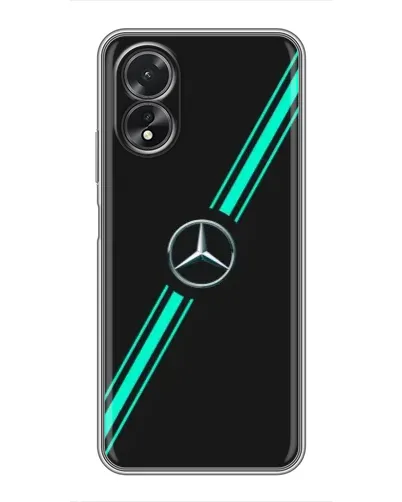 Чехол для OPPO A18 с картинкой «Спортивные линии Mercedes» Чехол для OPPO A18 с картинкой «Спортивные линии Mercedes»