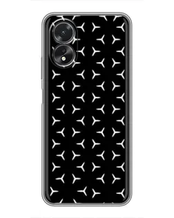 Чехол для OPPO A18 с картинкой «Mercedes паттерн звезд»