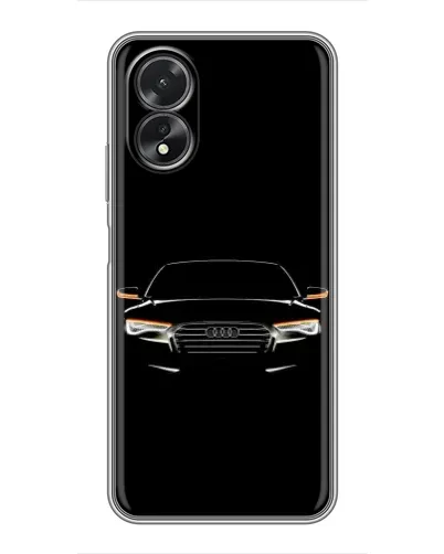 Чехол для OPPO A18 с картинкой «Audi — ночной контур»