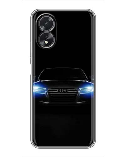 Чехол для OPPO A18 с картинкой «Audi в неоне»
