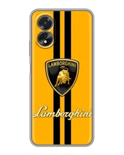 Чехол для OPPO A18 с картинкой «Lamborghini Stripe желтый» Чехол для OPPO A18 с картинкой «Lamborghini Stripe желтый»
