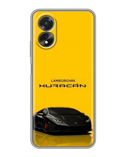 Чехол для OPPO A18 с картинкой «Lamborghini Huracan черный» Чехол для OPPO A18 с картинкой «Lamborghini Huracan черный»