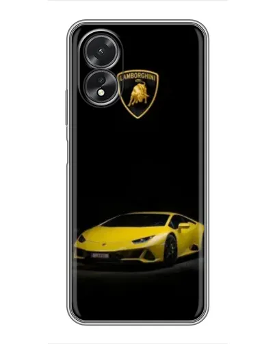 Чехол для OPPO A18 с картинкой «Lamborghini желтый акцент» Чехол для OPPO A18 с картинкой «Lamborghini желтый акцент»