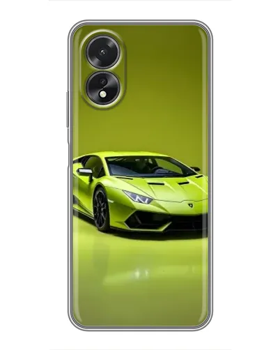 Чехол для OPPO A18 с картинкой «Салатовый Lamborghini Huracan» Чехол для OPPO A18 с картинкой «Салатовый Lamborghini Huracan»