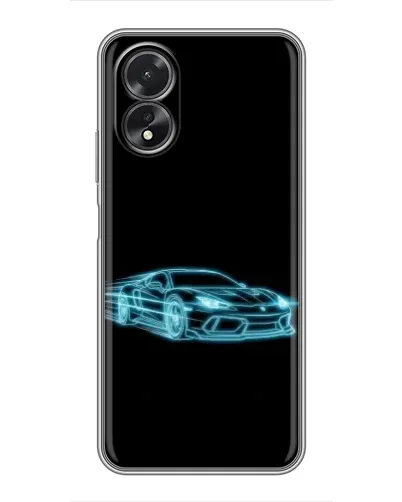 Чехол для OPPO A18 с картинкой «Неоновый контур Lamborghini» Чехол для OPPO A18 с картинкой «Неоновый контур Lamborghini»