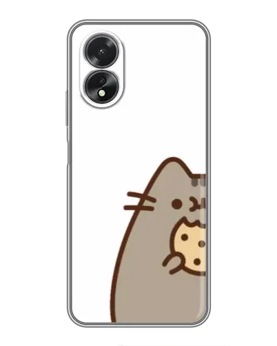 Чехол для OPPO A18 с картинкой «Пушин с печеньем»