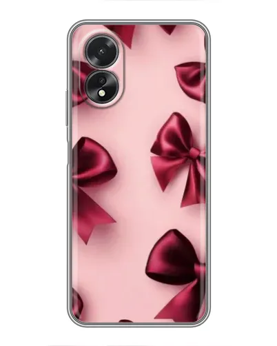 Чохол для OPPO A18 з картинкою «Бордовий атлас»