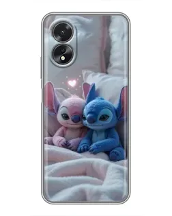 Чохол для OPPO A18 з картинкою «Плюшеві Стіч Ангел» Чохол для OPPO A18 з картинкою «Плюшеві Стіч Ангел»