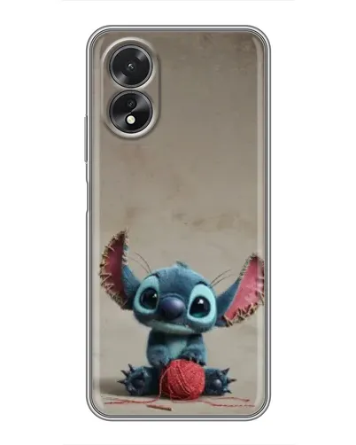 Чохол для OPPO A18 з картинкою «Стіч на чоричневому фоні»