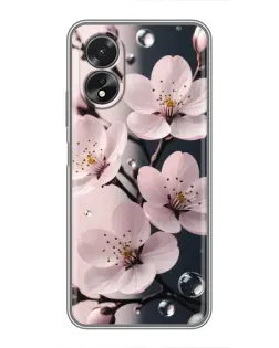 Чохол для OPPO A18 з картинкою «Ніжня сакура та краплі»