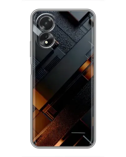 Чохол для OPPO A18 з картинкою «Чорні геометричні блоки» Чохол для OPPO A18 з картинкою «Чорні геометричні блоки»