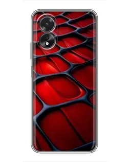 Чохол для OPPO A18 з картинкою «Червона глянцева сітка» Чохол для OPPO A18 з картинкою «Червона глянцева сітка»
