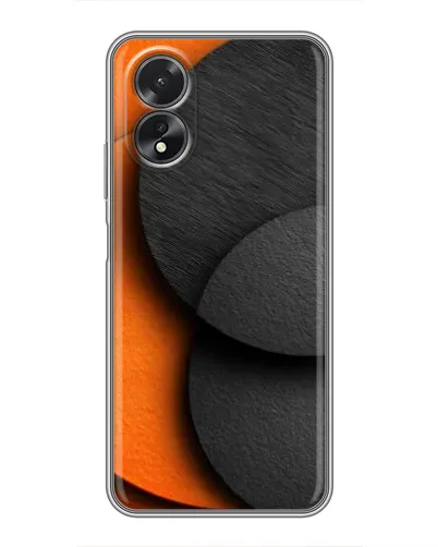 Чохол для OPPO A18 з картинкою «Геометрія помаранчевих кіл» Чохол для OPPO A18 з картинкою «Геометрія помаранчевих кіл»