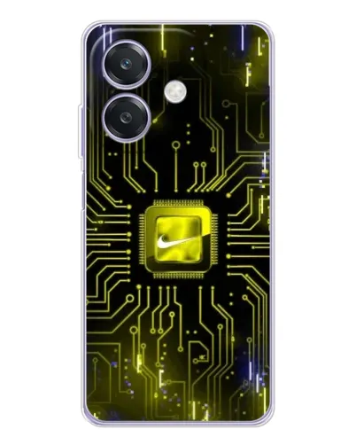 Чохол для OPPO A3 з картинкою «Nike — золота іскра»